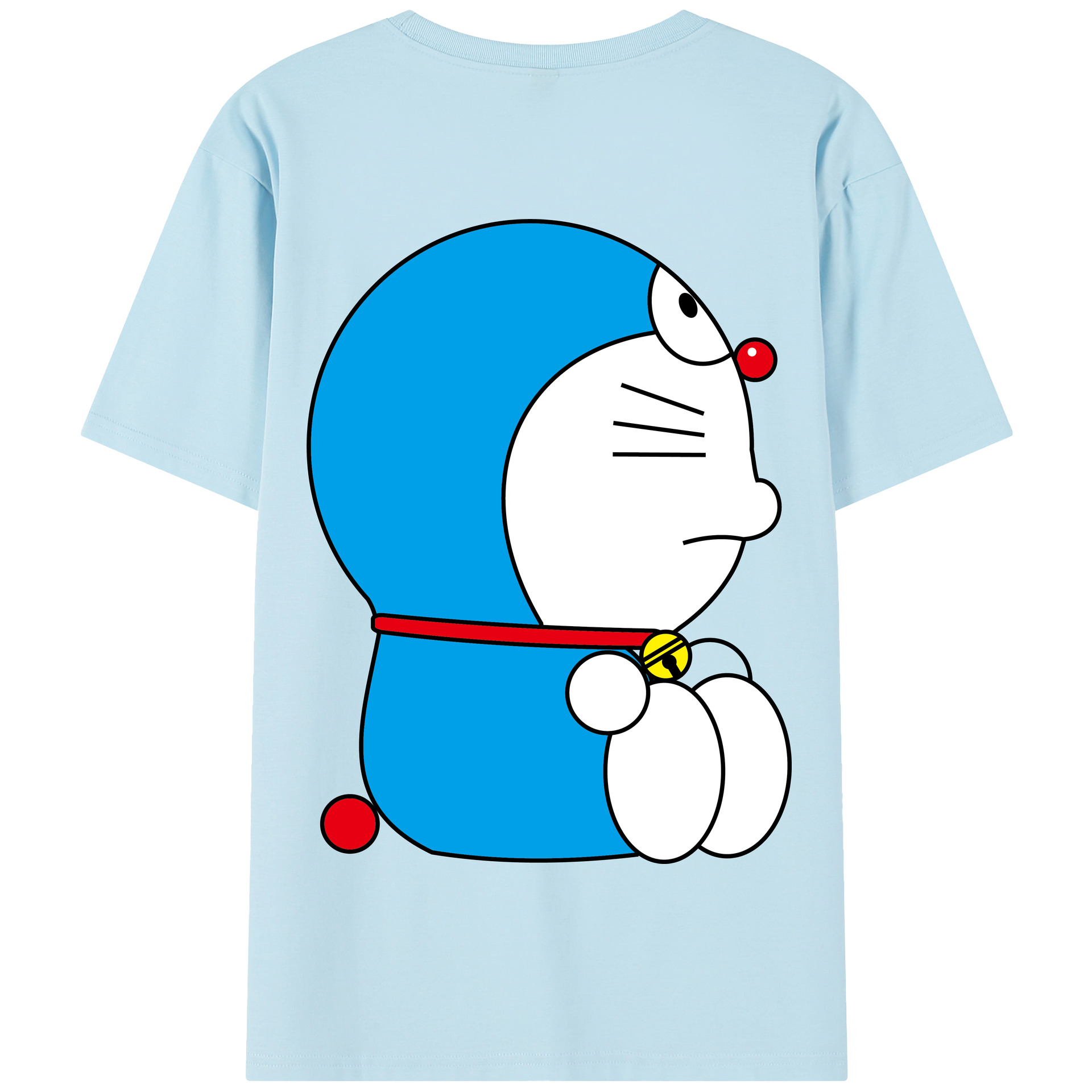 （画像用） ドラえもん Doraemon 綿100％半袖Tシャツ（背面プリント）